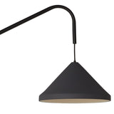 Ubatuba Ceramic Swing Arm Wall Light Graphite By Geo Contemporary