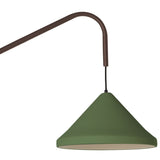 Ubatuba Ceramic Swing Arm Wall Light Military Green By Geo Contemporary