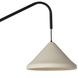 Ubatuba Ceramic Swing Arm Wall Light White By Geo Contemporary