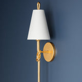 Ulburgh Wall Sconce Vintage Gold By Hudson Valley Side View1
