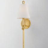 Ulburgh Wall Sconce Vintage Gold By Hudson Valley Side View
