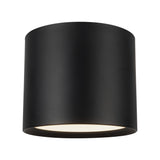 Uma Tall Flush Mount — 12 Inch, Black