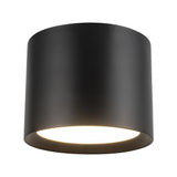Uma Tall Flush Mount — 9 Inch, Black