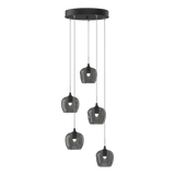 Ume 5 Light Pendant Black CGG Standard By Hubbardton Forge