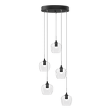 Ume 5 Light Pendant Black CG Standard By Hubbardton Forge