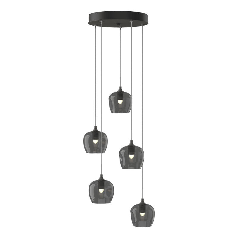 Ume 5 Light Pendant Natural Iron CCG Standard By Hubbardton Forge