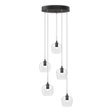 Ume 5 Light Pendant Natural Iron CG Standard By Hubbardton Forge