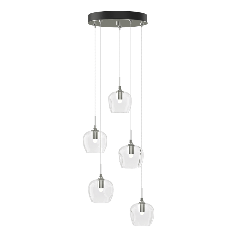 Ume 5 Light Pendant Sterling CG Long By Hubbardton Forge