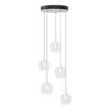 Ume 5 Light Pendant White CG Standard By Hubbardton Forge