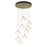 Ume 9-Light Chandelier, shown in Modern Brass, Standard, by Hubbardton Forge