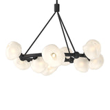 Ume 9-Light Ring Chandelier in Black by Hubbardton Forge