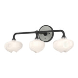 Ume Curved Arm Vanity Light in Black, Sterling by Hubbardton Forge