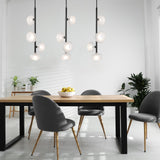 Ume Vertical Pendant Oil Rubbed Bronze Frosted Glass By Hubbardton Forge Lifestyle View