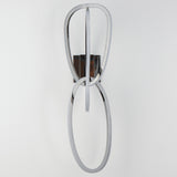 Unity 3 Light LED Wall Sconce Black Chrome By ET2 Front View