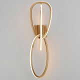 Unity 3 Light LED Wall Sconce Brushed Champagne By ET2 With Light
