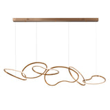 Unity 6-Light LED Linear Pendant by ET2 - Brushed Champagne