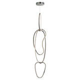 Unity Vertical LED Pendant Black Chrome By ET2