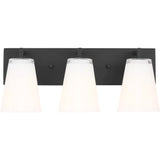 Upson Wall Sconce — Large, Midnight Black