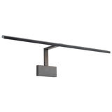 Uptown Picture Light 3000K Large Black By WAC Lighting - Side View