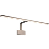 Uptown Picture Light 3000K Large Brushed Nickel By WAC Lighting - Side View