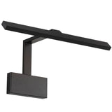 Uptown Picture Light 3000K Small Black By WAC Lighting - Side View