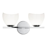 Uptowne Bath and Vanity Light 14 Inch Chrome