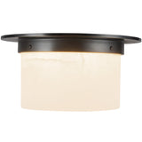 Urban Bronze/Alabaster 5x11inch Mineral Flush Mount-Round by Alora Lighting