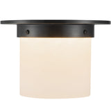 Urban Bronze/Alabaster 5x8inch Mineral Flush Mount-Round by Alora Lighting