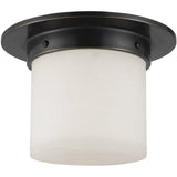 Urban Bronze/Alabaster 5x8inch Mineral Flush Mount-Round by Alora Lighting
