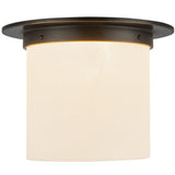 Urban Bronze/Alabaster 8x11inch Mineral Flush Mount-Round by Alora Lighting