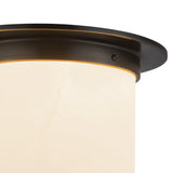 Urban Bronze/Alabaster 8x11inch Mineral Flush Mount-Round by Alora Lighting Details
