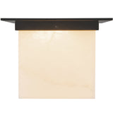 Urban Bronze/Alabaster 8x11inch Mineral Flush Mount-Square by Alora Lighting