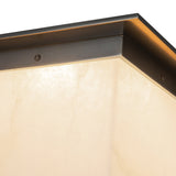 Urban Bronze/Alabaster 8x11inch Mineral Flush Mount-Square by Alora Lighting Details