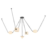 Urban Bronze/Alabaster Mineral Chandelier by Alora Lighting