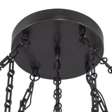 Urban Bronze/Alabaster Mineral Chandelier by Alora Lighting Details