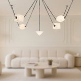 Urban Bronze/Alabaster Mineral Chandelier by Alora Lighting