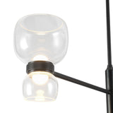 Urban Bronze/Clear Glass Sutton Chandelier by Alora Lighting Details