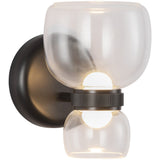 Urban Bronze/Clear Glass Sutton Wall/Vanity Light by Alora Lighting