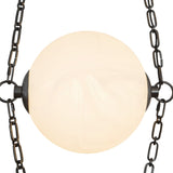 Urban Bronze/Cloudy Glass 10inch Petra Chandelier by Alora Lighting Details