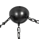 Urban Bronze/Cloudy Glass 10inch Petra Chandelier by Alora Lighting Details