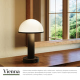 Urban Bronze/Glossy Glass 5inch Vienna Table Lamp by Alora Lighting