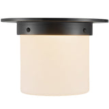 Urban Bronze/Opal Glass 5x8inch Mineral Flush Mount-Round by Alora Lighting