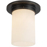 Urban Bronze/Opal Glass 8x8inch Mineral Flush Mount-Round by Alora Lighting