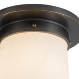 Urban Bronze/Opal Glass 8x8inch Mineral Flush Mount-Round by Alora Lighting Details