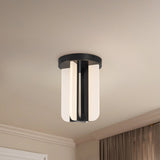 Urban Bronze 8inch Anders Semi-Flush Mount by Alora Lighting