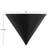 Urban Bronze 8inch Versus Wall Sconce by Alora Lighting Dimensions