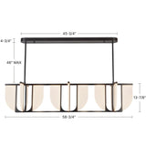 Urban Bronze Anders Linear Pendant by Alora Lighting Dimensions