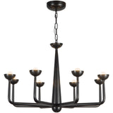 Urban Bronze Spade Chandelier by Alora Lighting