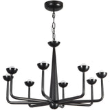 Urban Bronze Spade Chandelier by Alora Lighting