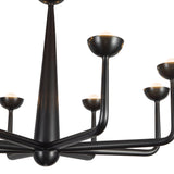 Urban Bronze Spade Chandelier by Alora Lighting Details